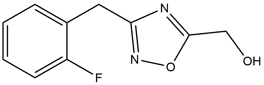 3-(2-氟苄基)-1,2,4-噁二唑-5-基]甲醇, 1342710-36-4, 结构式