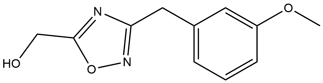 3-(3-Methoxybenzyl)-1,2,4-oxadiazol-5-yl]methanol Structure