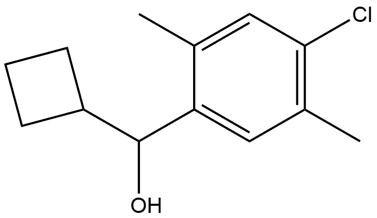 4-Chloro-α-cyclobutyl-2,5-dimethylbenzenemethanol Structure