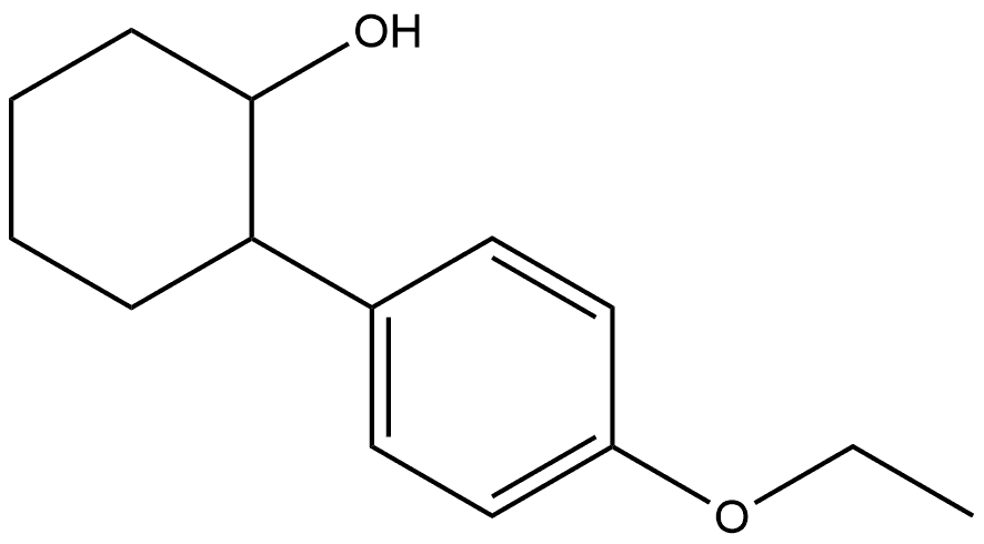 Cyclohexanol, 2-(4-ethoxyphenyl)- Structure