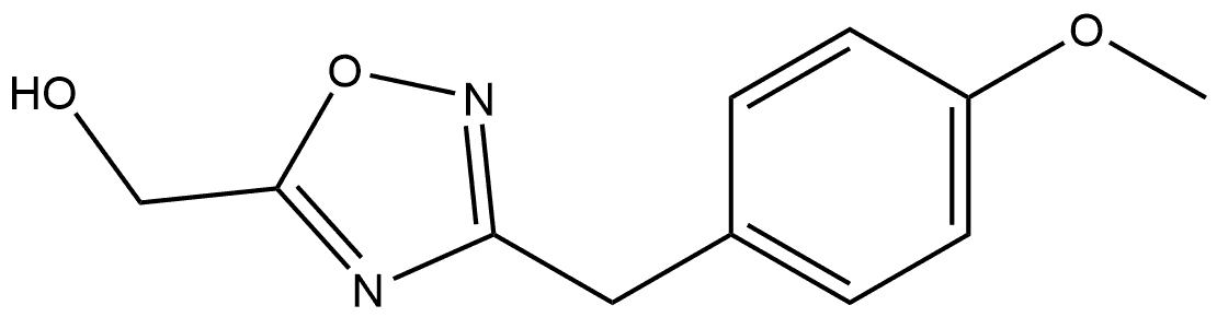 3-(4-Methoxybenzyl)-1,2,4-oxadiazol-5-yl]methanol Struktur