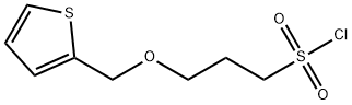 1-Propanesulfonyl chloride, 3-(2-thienylmethoxy)- Struktur