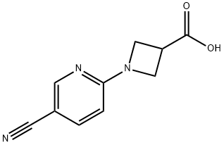 1-(5-cyanopyridin-2-yl)azetidine-3-carboxylic acid Structure