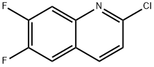 Quinoline, 2-chloro-6,7-difluoro- Struktur
