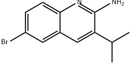 6-bromo-3-(propan-2-yl)quinolin-2-amine Structure