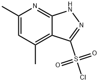 4,6-Dimethyl-1H-pyrazolo[3,4-b]pyridine-3-sulfonyl chloride Structure