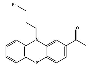 Ethanone, 1-[10-(3-bromopropyl)-10H-phenothiazin-2-yl]- Structure