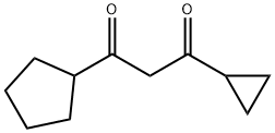 1,3-Propanedione, 1-cyclopentyl-3-cyclopropyl- Structure