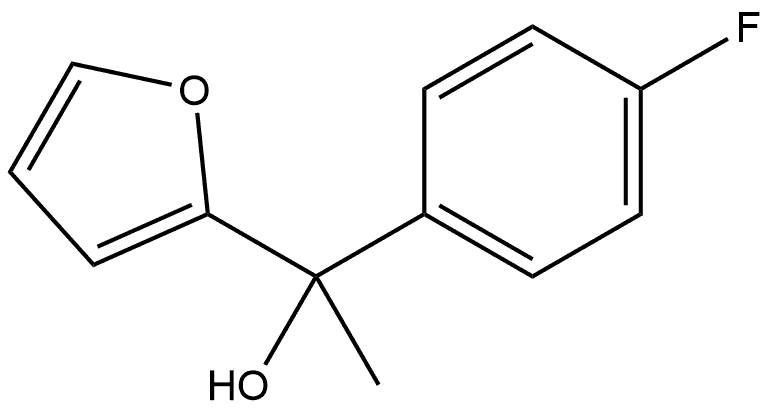 1-(4-fluorophenyl)-1-(furan-2-yl)ethanol Structure