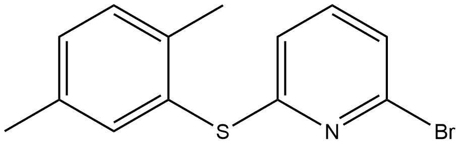 2-Bromo-6-[(2,5-dimethylphenyl)thio]pyridine Structure