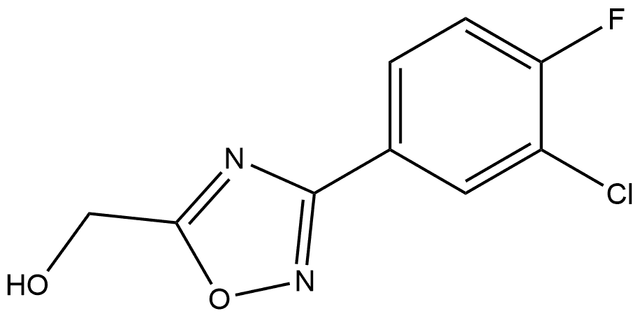 3-(3-Chloro-4-fluorophenyl)-1,2,4-oxadiazol-5-yl]methanol|3-(3-氯-4-氟苯基)-1,2,4-噁二唑-5-基]甲醇