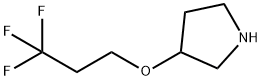 Pyrrolidine, 3-(3,3,3-trifluoropropoxy)- Structure