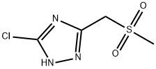 3-chloro-5-(methanesulfonylmethyl)-4H-1,2,4-triaz ole Struktur