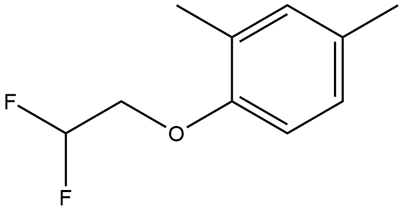1-(2,2-Difluoroethoxy)-2,4-dimethylbenzene,1343401-17-1,结构式