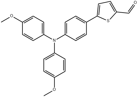 2-Thiophenecarboxaldehyde, 5-[4-[bis(4-methoxyphenyl)amino]phenyl]- Struktur