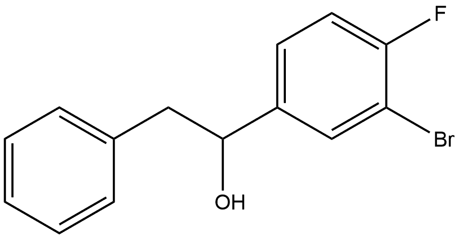 α-(3-Bromo-4-fluorophenyl)benzeneethanol Structure