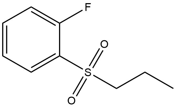 1-Fluoro-2-(propylsulfonyl)benzene Structure