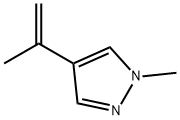 1H-Pyrazole, 1-methyl-4-(1-methylethenyl)- 化学構造式