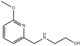 2-(((6-甲氧基吡啶-2-基)甲基)氨基)乙-1-醇, 1343660-45-6, 结构式
