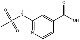 2-(甲基磺酰氨基)吡啶-4-甲酸, 1343667-42-4, 结构式