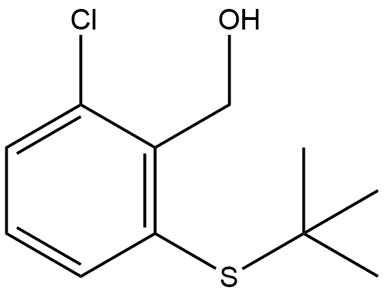 2-Chloro-6-[(1,1-dimethylethyl)thio]benzenemethanol Structure