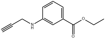 Benzoic acid, 3-(2-propyn-1-ylamino)-, ethyl ester Structure