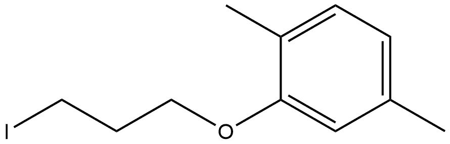 2-(3-Iodopropoxy)-1,4-dimethylbenzene Structure