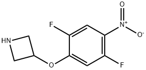 Azetidine, 3-(2,5-difluoro-4-nitrophenoxy)- Struktur