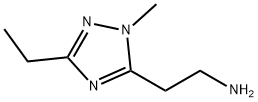 2-(3-乙基-1-甲基-1H-1,2,4-三唑-5-基)乙烷-1-胺, 1343756-59-1, 结构式