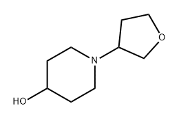 4-Piperidinol, 1-(tetrahydro-3-furanyl)- Structure