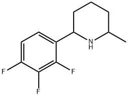 Piperidine, 2-methyl-6-(2,3,4-trifluorophenyl)- Struktur