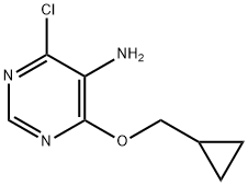 4-氯-6-(环丙基甲氧基)嘧啶-5-胺,1343829-70-8,结构式