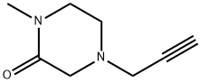 2-Piperazinone, 1-methyl-4-(2-propyn-1-yl)- Structure