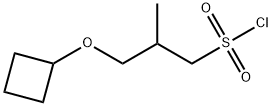 1-Propanesulfonyl chloride, 3-(cyclobutyloxy)-2-methyl- Structure