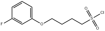 1-Butanesulfonyl chloride, 4-(3-fluorophenoxy)- Structure