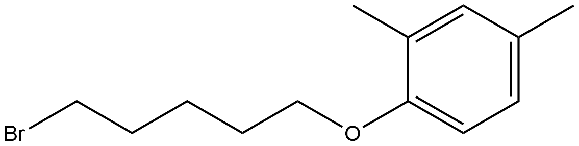 1-[(5-Bromopentyl)oxy]-2,4-dimethylbenzene 结构式