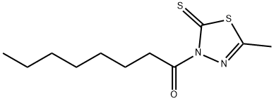 1-Octanone, 1-(5-methyl-2-thioxo-1,3,4-thiadiazol-3(2H)-yl)-