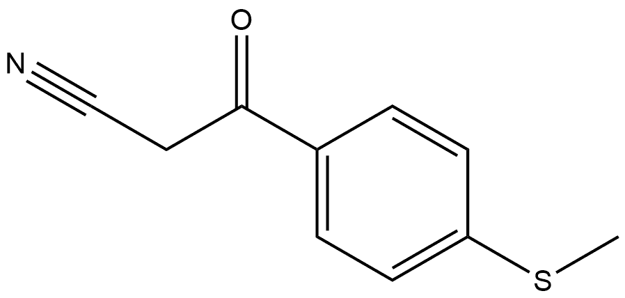 JR-13706, 3-(4-(Methylthio)phenyl)-3-oxopropanenitrile, 97% 化学構造式