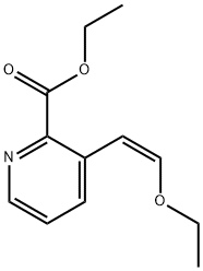 2-Pyridinecarboxylic acid, 3-[(1Z)-2-ethoxyethenyl]-, ethyl ester 结构式