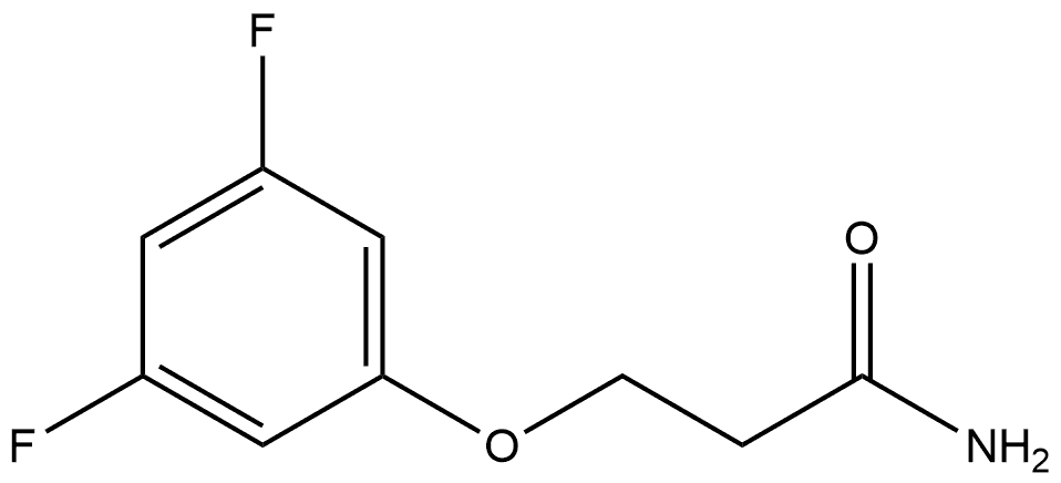 3-(3,5-Difluorophenoxy)propanamide 化学構造式