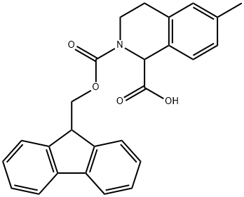 1,2(1H)-Isoquinolinedicarboxylic acid, 3,4-dihydro-6-methyl-, 2-(9H-fluoren-9-ylmethyl) ester,1344158-47-9,结构式