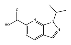 1H-Pyrazolo[3,4-b]pyridine-6-carboxylic acid, 1-(1-methylethyl)- Structure