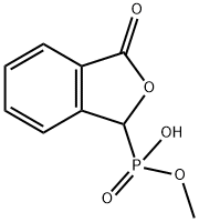 Phosphonic acid, (1,3-dihydro-3-oxo-1-isobenzofuranyl)-, monomethyl ester (9CI) Structure