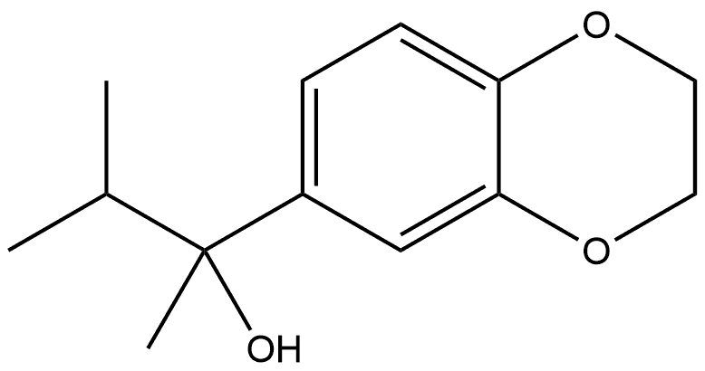 2,3-Dihydro-α-methyl-α-(1-methylethyl)-1,4-benzodioxin-6-methanol Structure