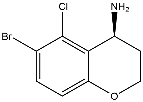 (S)-6-bromo-5-chlorochroman-4-amine 结构式