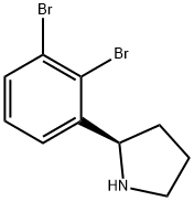 2-(2,3-dibromophenyl)pyrrolidine 化学構造式