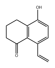 1(2H)-Naphthalenone, 8-ethenyl-3,4-dihydro-5-hydroxy- Structure