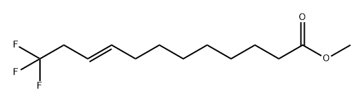 (E)-12,12,12-三氟-9-十二烯酸甲酯 结构式