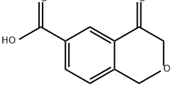 1H-2-Benzopyran-6-carboxylic acid, 3,4-dihydro-4-oxo- Struktur