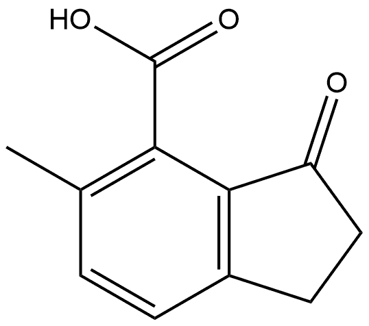 2,3-Dihydro-5-methyl-3-oxo-1H-indene-4-carboxylic acid Structure
